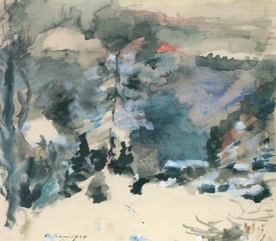 Walchensee in Winter by Lovis Corinth